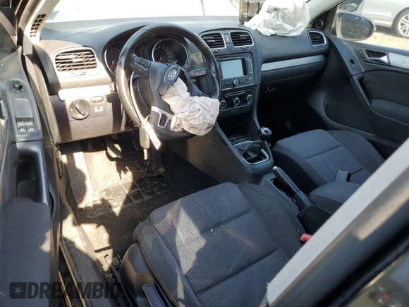 2012 Volkswagen Golf TDI w/Tech Pkg with VIN WVWMM7AJ1CW346839, listed as a Copart auction lot 48751445 with Not provided miles and Salvage title. Bid and sale history available at DreamBid. Image 8.