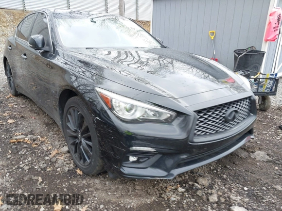 2018 Infiniti Q50 3.0t LUXE with VIN JN1EV7AR8JM442468, listed as a IAAI auction lot 42071717 with 107,484 mi miles. Bid and sale history available at carsss.com. Image 21.