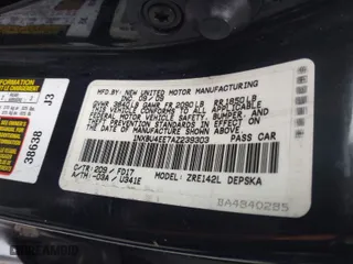 2010 Toyota Corolla with VIN 1NXBU4EE7AZ239303, listed as a IAAI auction lot 41560984 with 159,425 mi miles. Bid and sale history available at carsss.com. Image 9.