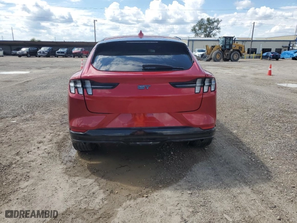 2021 Ford Mustang Mach-E GT with VIN 3FMTK4SE6MME03079, listed as a Copart auction lot 69880144 with 55,257 mi miles and Salvage Title. Bid and sale history available at carsss.com. Image 6.