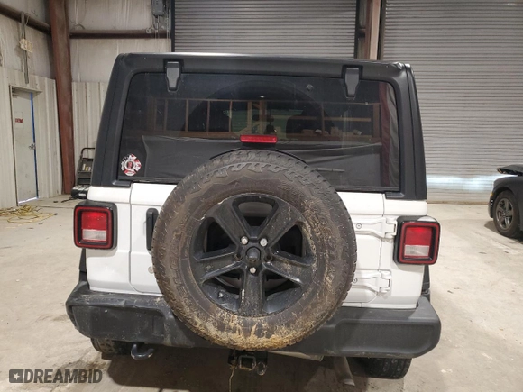 2020 Jeep Wrangler Unlimited Sport Altitude with VIN 1C4HJXDN5LW204180, listed as a Copart auction lot 45308075 with 67,340 mi miles and Salvage Title. Bid and sale history available at carsss.com. Image 6.