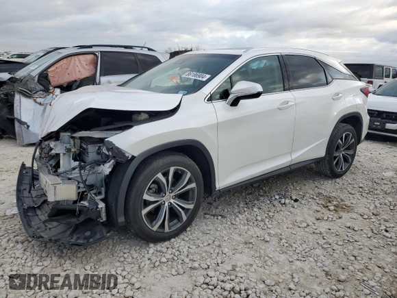 2017 Lexus RX with VIN 2T2BZMCA7HC090707, listed as a Copart auction lot 86186904 with 48,935 mi miles and Salvage Title. Bid and sale history available at carsss.com. Image 1.