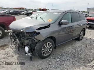 2016 Nissan Pathfinder S with VIN 5N1AR2MM4GC615237, listed as a Copart auction lot 69524584 with 0 mi miles and Salvage Title. Bid and sale history available at carsss.com. Image 1.