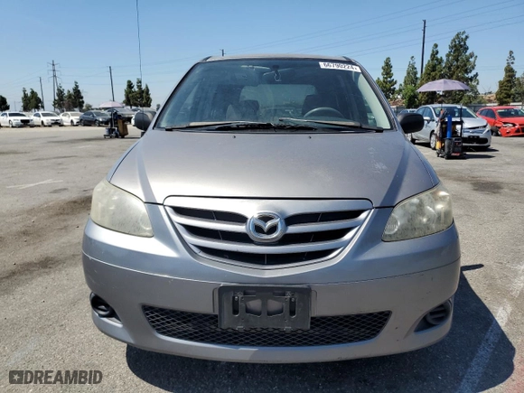 2005 Mazda MPV LX with VIN JM3LW28A350538856, listed as a Copart auction lot 66790224 with 154,746 mi miles and Salvage Title. Bid and sale history available at carsss.com. Image 5.