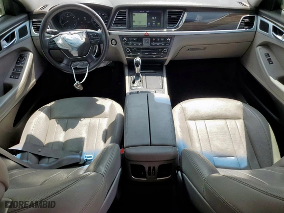2015 Hyundai Genesis 3.8L with VIN KMHGN4JE4FU043951, listed as a Copart auction lot 50373415 with 64,079 mi miles and Salvage Title. Bid and sale history available at carsss.com. Image 8.