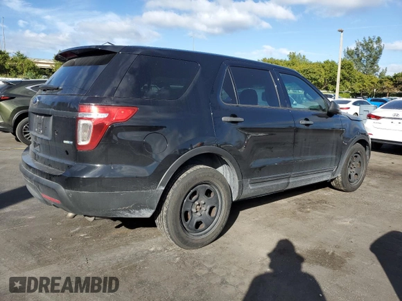 2015 Ford Utility Police Interceptor with VIN 1FM5K8AR8FGA78467, listed as a Copart auction lot 43581655 with 183,077 mi miles and Salvage Title. Bid and sale history available at carsss.com. Image 3.