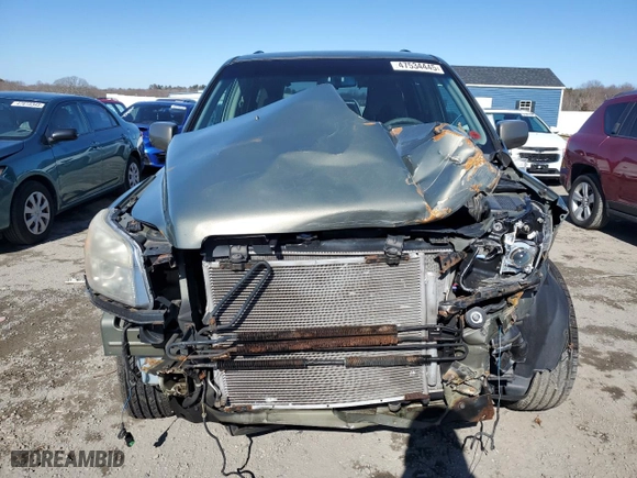 2008 Honda Pilot EX with VIN 5FNYF18428B001677, listed as a Copart auction lot 47534445 with 207,865 mi miles and Clean Title. Bid and sale history available at carsss.com. Image 5.