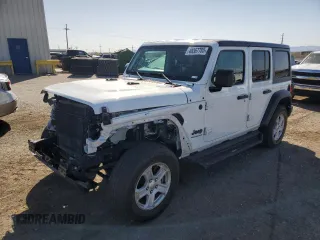 2023 Jeep Wrangler Sport S with VIN 1C4HJXDNXPW596370, listed as a Copart auction lot 48367785 with 37,325 mi miles and Salvage Title. Bid and sale history available at DreamBid. Image 1.