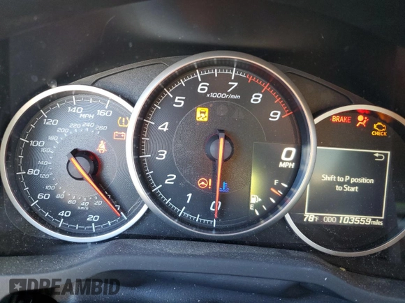 2017 Subaru BRZ Limited with VIN JF1ZCAC19H8603346, listed as a Copart auction lot 80283604 with 103,559 mi miles and Salvage title. Bid and sale history available at DreamBid. Image 9.