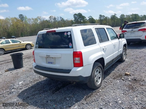 2016 Jeep Patriot Sport with VIN 1C4NJPBAXGD747383, listed as a IAAI auction lot 41943628 with 103,729 mi miles. Bid and sale history available at carsss.com. Image 4.