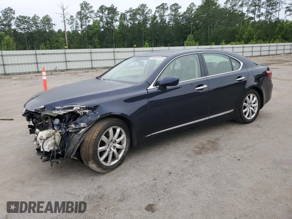 2008 Lexus LS 460 with VIN JTHBL46F885064674, listed as a Copart auction lot 59436135 with 82,197 mi miles and Salvage title. Bid and sale history available at DreamBid. Image 1.