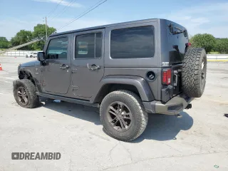 2016 Jeep Wrangler Unlimited Sahara with VIN 1C4BJWEG6GL212733, listed as a Copart auction lot 62664445 with 114,004 mi miles and Salvage title. Bid and sale history available at DreamBid. Image 2.