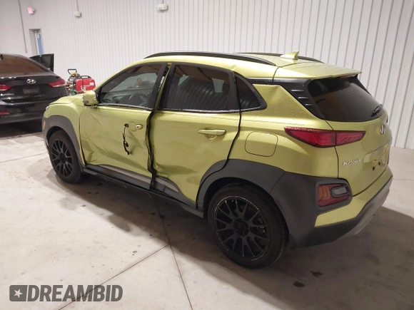 2019 Hyundai Kona Limited with VIN KM8K33A54KU375117, listed as a IAAI auction lot 41154823 with 81,716 mi miles and . Bid and sale history available at DreamBid. Image 3.