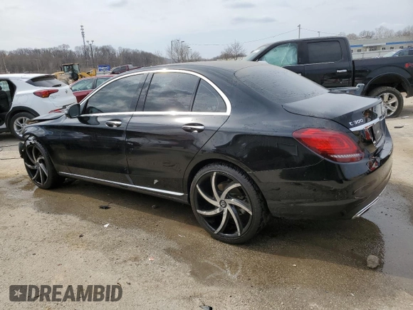 2019 Mercedes-Benz C 300 with VIN 55SWF8EB5KU303201, listed as a Copart auction lot 49098935 with 43,623 mi miles and Non Repairable. Bid and sale history available at carsss.com. Image 2.
