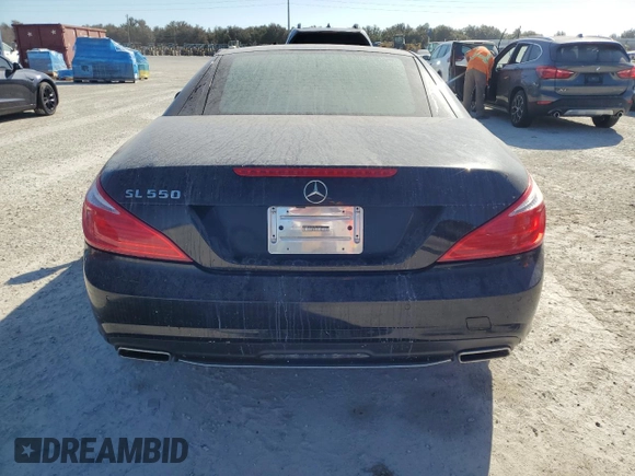 2013 Mercedes-Benz SL-Class SL 550 with VIN WDDJK7DA9DF001926, listed as a Copart auction lot 75355584 with 0 mi miles and Salvage Title. Bid and sale history available at carsss.com. Image 6.