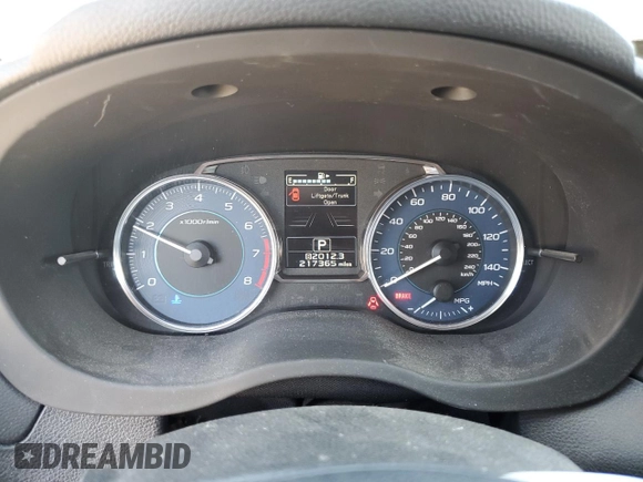 2015 Subaru Crosstrek Premium with VIN JF2GPAFC8F8264323, listed as a Copart auction lot 64222865 with 217,365 mi miles and Clean title. Bid and sale history available at DreamBid. Image 9.