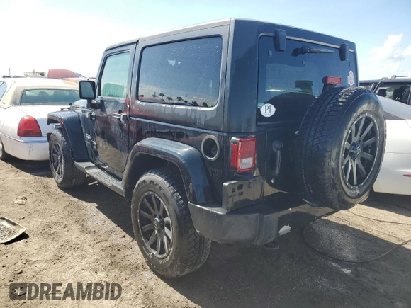 2014 Jeep Wrangler Sahara with VIN 1C4AJWBG3EL258582, listed as a Copart auction lot 74921604 with 17,777 mi miles and Non Repairable. Bid and sale history available at DreamBid. Image 2.