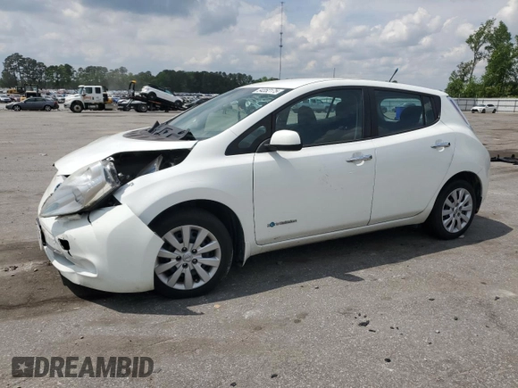 2014 Nissan LEAF SV with VIN 1N4AZ0CP9EC333618, listed as a Copart auction lot 54352175 with 72,973 mi miles and Salvage title. Bid and sale history available at DreamBid. Image 1.