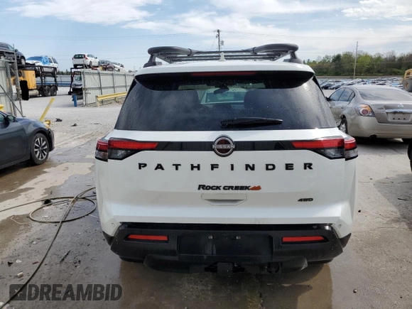 2024 Nissan Pathfinder Rock Creek z VIN 5N1DR3BD3RC246573, wystawiony jako Copart lot #53713415 z przebiegiem 37 469 mil mil oraz Szkoda całkowita • Salvage title. Historia ofert i sprzedaży dostępna na DreamBid. Obrazek 6.