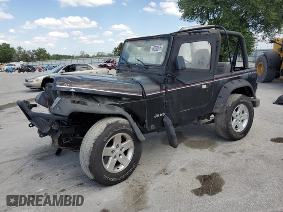 1995 Jeep Wrangler S with VIN 1J4FY19P4SP288991, listed as a Copart auction lot 48858575 with 138,821 mi miles and Salvage Title. Bid and sale history available at carsss.com. Image 1.