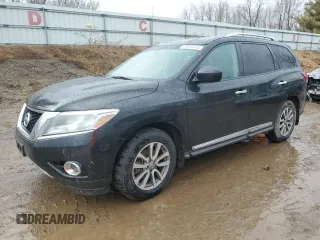 2015 Nissan Pathfinder S with VIN 5N1AR2MM5FC666986, listed as a Copart auction lot 50014415 with 134,691 mi miles and Clean Title. Bid and sale history available at carsss.com. Image 1.