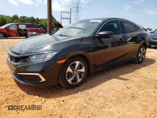 2019 Honda Civic LX with VIN 2HGFC2F61KH554009, listed as a Copart auction lot 55320525 with 63,176 mi miles and Salvage Title. Bid and sale history available at DreamBid. Image 1.