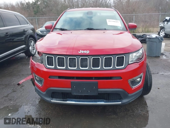 2019 Jeep Compass Limited with VIN 3C4NJCCB9KT793600, listed as a IAAI auction lot 41558619 with 75,682 mi miles. Bid and sale history available at carsss.com. Image 12.