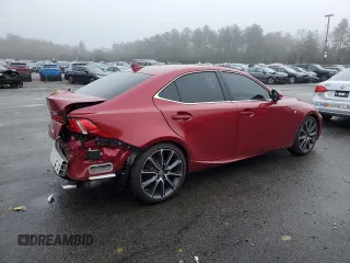 2015 Lexus IS 250 with VIN JTHCF1D29F5028435, listed as a Copart auction lot 46881145 with 74,085 mi miles and Salvage Title. Bid and sale history available at DreamBid. Image 3.