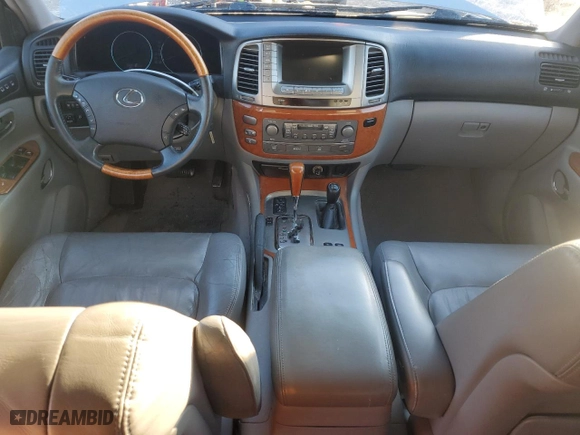 2005 Lexus LX 470 with VIN JTJHT00W054001306, listed as a Copart auction lot 89131365 with 0 mi miles and Clean Title. Bid and sale history available at carsss.com. Image 8.