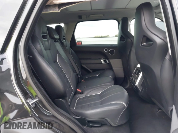 2016 Land Rover Range Rover Sport SVR with VIN SALWZ2EF2GA543128, listed as a IAAI auction lot 41157697 with 30,459 mi miles and . Bid and sale history available at DreamBid. Image 8.