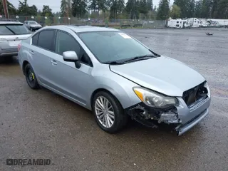 2012 Subaru Impreza Sedan 2.0i Premium with VIN JF1GJAD64CH012406, listed as a IAAI auction lot 41993378 with 96,706 mi miles. Bid and sale history available at carsss.com. Image 1.