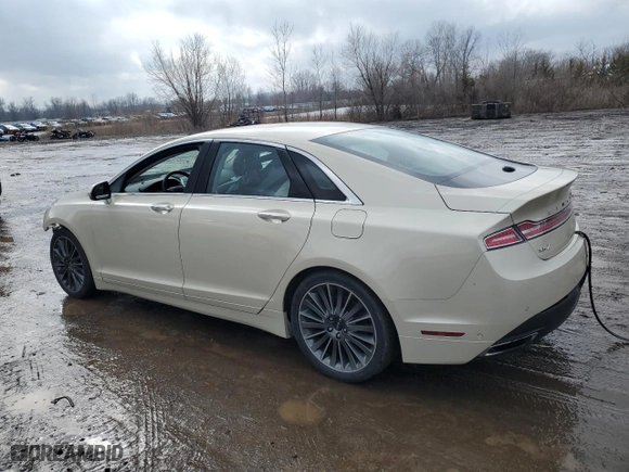 2014 Lincoln MKZ with VIN 3LN6L2J98ER826401, listed as a Copart auction lot 46955665 with NaN miles and Salvage Title. Bid and sale history available at carsss.com. Image 2.