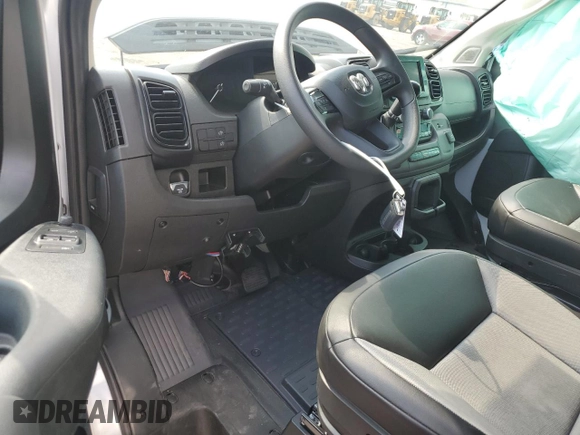 2023 Ram ProMaster Cargo with VIN 3C6LRVVG5PE589982, listed as a Copart auction lot 65990094 with 11,410 mi miles and Salvage Title. Bid and sale history available at DreamBid. Image 8.