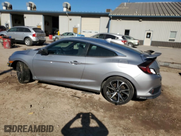 2018 Honda Civic Si Coupe with VIN 2HGFC3A50JH753815, listed as a Copart auction lot 74339004 with 73,694 mi miles and Salvage Title. Bid and sale history available at carsss.com. Image 2.
