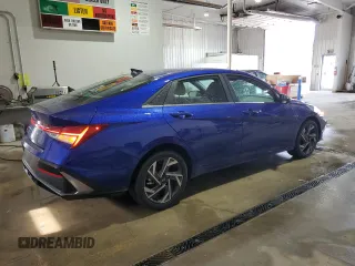 2024 Hyundai Elantra SEL with VIN KMHLS4DG1RU780582, listed as a Copart auction lot 53147805 with 4,282 mi miles and Salvage Title. Bid and sale history available at DreamBid. Image 3.