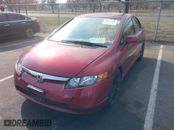 2007 Honda Civic Sdn LX with VIN 2HGFA16567H507833, listed as a IAAI auction lot 41914426 with 143,686 mi miles. Bid and sale history available at carsss.com. Image 2.