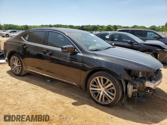 2015 Acura TLX Advance with VIN 19UUB2F77FA002439, listed as a Copart auction lot 87069904 with 252,446 mi miles and Salvage title. Bid and sale history available at DreamBid. Image 4.