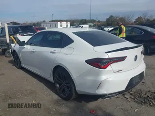 2021 Acura TLX w/A-Spec Package with VIN 19UUB5F58MA002009, listed as a IAAI auction lot 40770311 with 49,791 mi miles. Bid and sale history available at carsss.com. Image 3.
