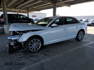 2019 Audi A4 Premium Plus with VIN WAUENAF45KN005138, listed as a Copart auction lot 48178835 with 44,744 mi miles and Salvage Title. Bid and sale history available at carsss.com. Image 1.