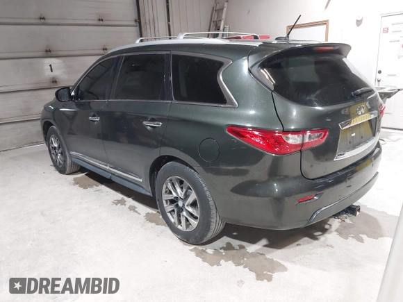 2013 Infiniti JX35 with VIN 5N1AL0MM6DC316950, listed as a IAAI auction lot 42156840 with 176,055 mi miles. Bid and sale history available at carsss.com. Image 3.