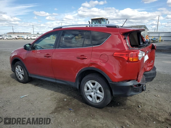 2015 Toyota RAV4 LE with VIN JTMBFREV9FD126259, listed as a Copart auction lot 62152715 with 30,953 mi miles and Salvage title. Bid and sale history available at DreamBid. Image 2.