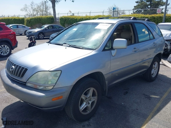 2002 Lexus RX 300 with VIN JTJGF10U020121276, listed as a IAAI auction lot 41866487 with 240,777 mi miles. Bid and sale history available at carsss.com. Image 19.