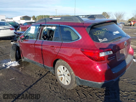 2016 Subaru Outback 2.5i Premium with VIN 4S4BSAFC0G3335032, listed as a IAAI auction lot 41227783 with 154,701 mi miles. Bid and sale history available at carsss.com. Image 3.