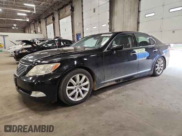 2009 Lexus LS 460 z VIN JTHCL46F995003646, wystawiony jako Copart lot #58936785 z przebiegiem 208 746 mil mil oraz Szkoda całkowita • Salvage title. Historia ofert i sprzedaży dostępna na DreamBid. Obrazek 1.