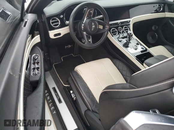 2022 Bentley Continental GT with VIN SCBDT4ZG5NC091467, listed as a Copart auction lot 74216114 with Not Provided miles and Salvage Title. Bid and sale history available at DreamBid. Image 8.
