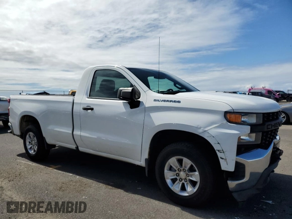 2019 Chevrolet Silverado 1500 Work Truck with VIN 3GCNWAEF2KG202277, listed as a Copart auction lot 42603945 with 118,807 mi miles and Salvage Title. Bid and sale history available at DreamBid. Image 4.