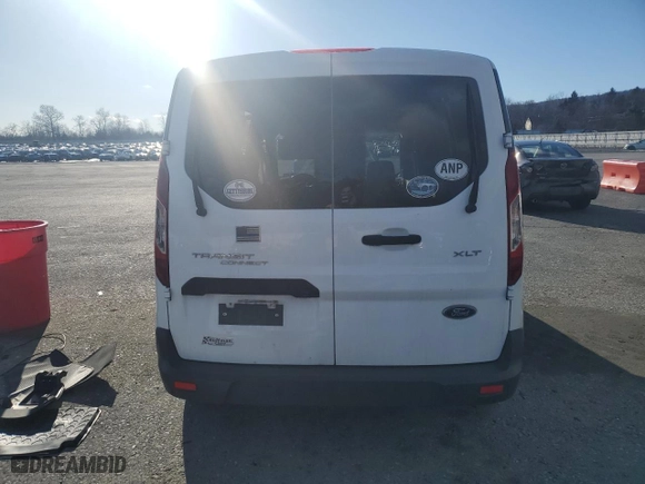 2018 Ford Transit Connect Van XLT with VIN NM0LS7F71J1374694, listed as a Copart auction lot 45460615 with 74,483 mi miles and Salvage Title. Bid and sale history available at carsss.com. Image 6.