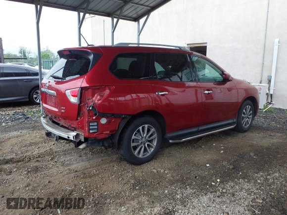2016 Nissan Pathfinder SL with VIN 5N1AR2MM0GC605398, listed as a IAAI auction lot 42230834 with 88,163 mi miles and . Bid and sale history available at DreamBid. Image 4.