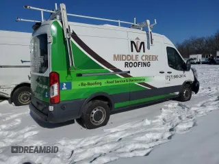 2018 Ford Transit with VIN 1FTYR2CMXJKA72171, listed as a Copart auction lot 89252405 with Not Provided miles and Salvage Title. Bid and sale history available at carsss.com. Image 3.