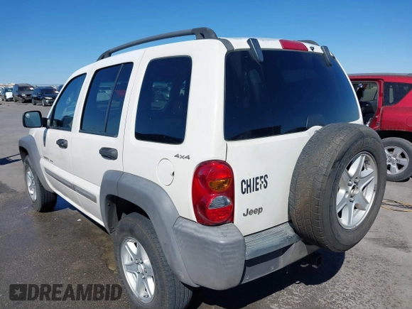 2002 Jeep Liberty Sport with VIN 1J8GL48KX2W153948, listed as a IAAI auction lot 41843882 with 180,677 mi miles. Bid and sale history available at carsss.com. Image 3.